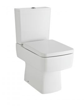 Brampton Square Compact Semi Flush To Wall Close Coupled Toilet