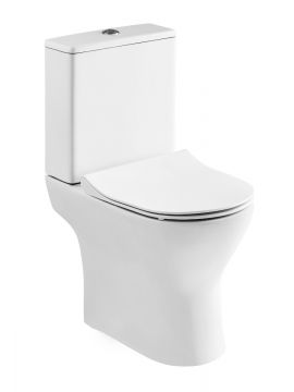 Fraser Rimless D-Shaped Close Coupled Toilet