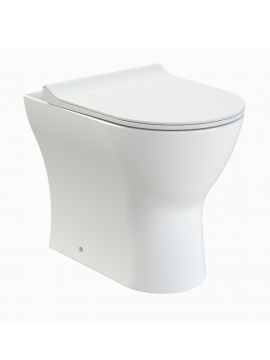 Fraser Rimless D-Shaped Back To Wall Toilet