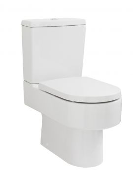 Applecroft D-Shaped Semi Flush To Wall Close Coupled Toilet