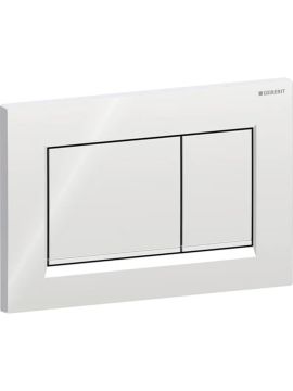 Geberit Sigma20 Square Dual Flush Plate Gloss Chrome / Matt Chrome