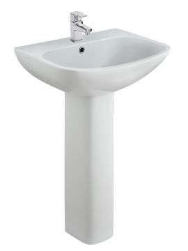 Armadale Basin & Full Pedestal 1TH White 545 x 455mm