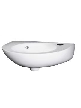 Malton Wall Hung Basin 1TH White 350 x 280mm