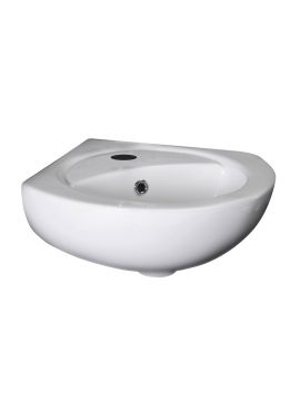 Markland Corner Wall Hung Basin 1TH White 450 x 445mm