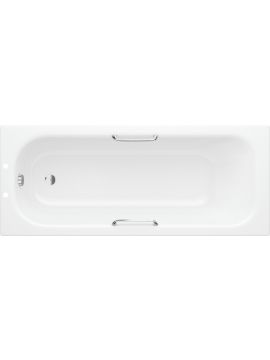 Steel Single End 1700x700x500mm 2TH Bath with Grips & Anti-slip