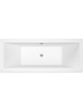 Casperia Acrylic Square Double Ended Bath 0TH White