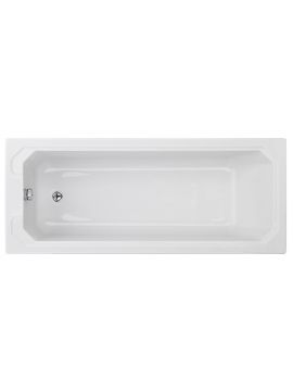 Casperia Acrylic Traditional Single Ended Bath 0TH White