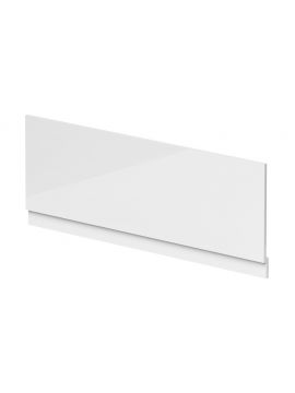 Casperia Straight Wooden Bath Panel White