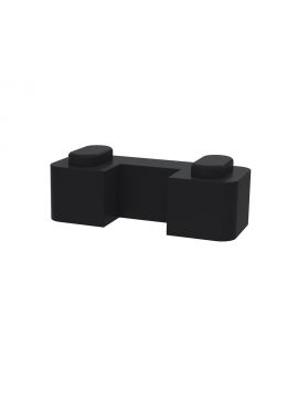 Varcaturo Wetroom 8 Screen Support Foot Matt Black