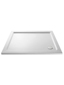 Avezzano White Gloss Rectangular Shower Tray White