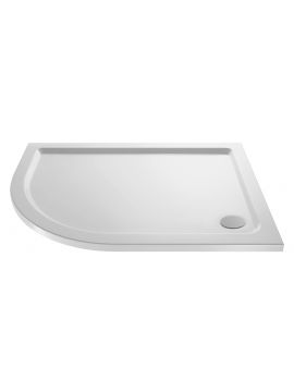 Avezzano White Gloss Offset Quadrant Shower Tray White Left or Right Hand