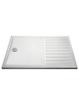 Avezzano White Gloss Rectangular Wetroom Shower Tray White