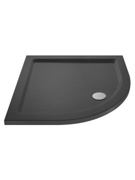 Avezzano Slate Effect Quadrant Shower Tray Slate Grey