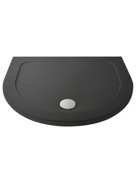 Avezzano Slate Effect U Shaped Shower Tray 1050 x 950 x 40mm Slate Grey