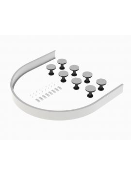 Avezzano Riser Leg & Panel Pack For U Shaped Shower Trays White