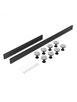 Avezzano Riser Leg For Rectangular Shower Trays Up To 1200mm Slate Grey