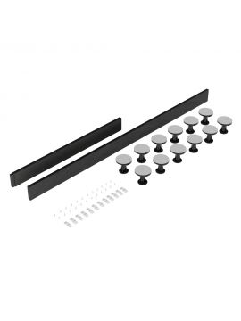 Avezzano Riser Leg For Rectangular Shower Trays Up To 1800mm Slate Grey