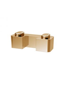 Varcaturo Wetroom 8 Screen Support Foot Brushed Brass