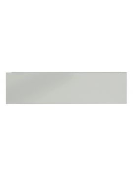 Elation Slab Style Bath Panel with Adjustable Plinth Pearl Grey Gloss