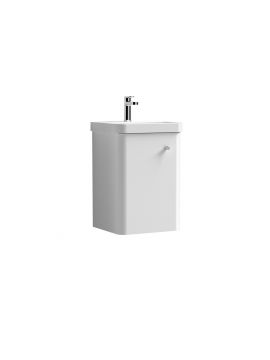 Ostia Single Door Wall Hung Vanity Unit & Basin 400mm