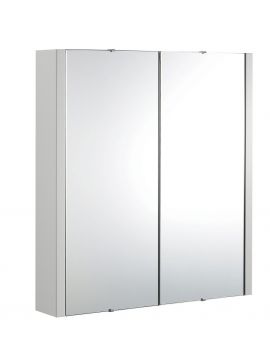 Perugia Double Door Wall Hung Mirror Cabinet 650 x 617 x 110mm
