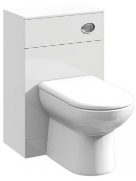 Marolino Slimline WC Unit 766 x 600 x 300mm Gloss White