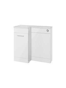 Western Floor Standing L-Shape Combination Unit & Basin 900mm
