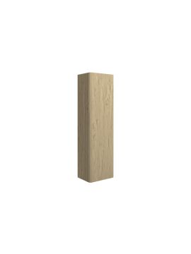 Kube 350mm Wall Hung 1 Door Tall Unit - Textured Oak