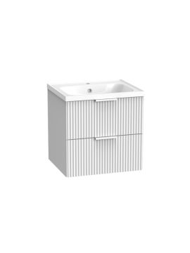 Tavistock Cadence Fluted 500mm Wall Hung 2 Drawer Vanity Unit