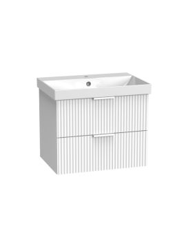 Tavistock Cadence Fluted 1200mm Wall Hung 4 Drawer Double Vanity Unit