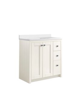 Tavistock Lansdown 800mm Floorstanding 2 Door and 3 Drawer Vanity Unit with Basin