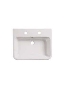 Lansdown 575mm 2 Tap Hole Ceramic Basin