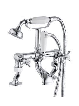 Niagara Bayswater Cranked Bath Shower Mixer Chrome