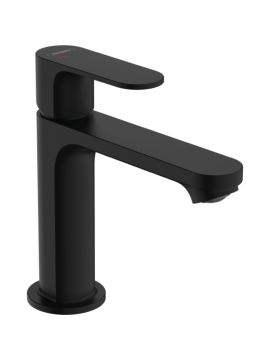 Hansgrohe Rebris S Single Lever Basin Mixer Tap 110 CoolStart Matt Black