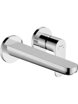 Hansgrohe Rebris S Single Lever Basin Mixer Tap for Concealed Installation Wall-Mounted with Spout 20 cm Chrome