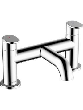 Hansgrohe Vernis Blend 2 Tap Hole Rim-Mounted Bath Mixer Tap Chrome