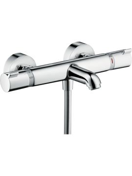 Hansgrohe Ecostat Comfort Thermostatic Bath Mixer Tap for Exposed Installation Chrome