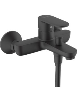 Hansgrohe Vernis Blend Single Lever Bath Mixer Tap Exposed Installation Matt Black