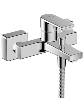Hansgrohe Vernis Shape Single Lever Bath Mixer Tap Exposed Installation Chrome
