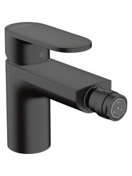 Hansgrohe Vernis Blend Single Lever Bidet Mixer Tap with Pop-Up Waste Set Matt Black