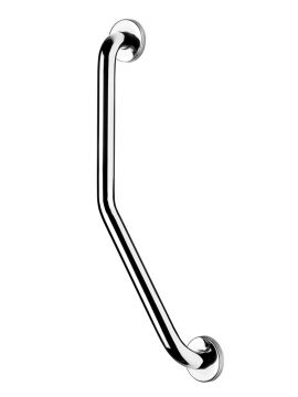 Stainless Steel Angled Grab Bar Chrome 600mm