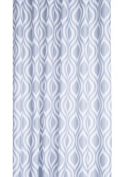 Textile Shower Curtain Grey Medallion 1800 x 1800mm