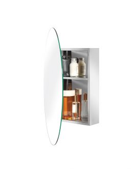 Tay Oval Cabinet Stainless Steel