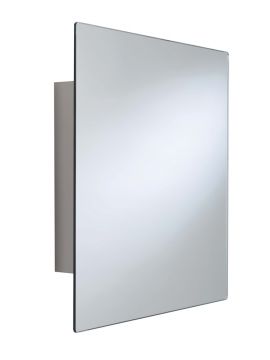 Dart Square Door Mirror Cabinet Stainless Steel