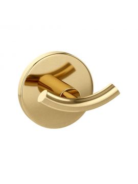 Jaquar Opal Prime Double Robe Hook Gold Dust