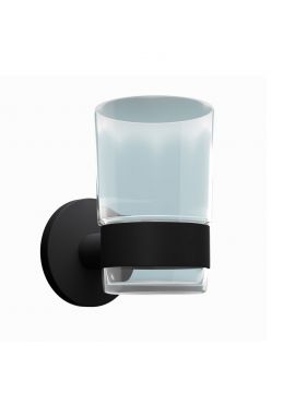 Jaquar Opal Prime Tumbler & Holder Matt Black