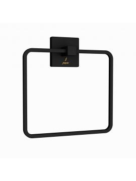 Jaquar Kubix Prime Towel Ring Matt Black