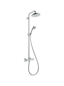 Hansgrohe Croma Showerpipe 220 1 Jet with Thermostatic Shower Mixer Chrome