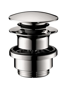 Hansgrohe Waste Set Brass Push-Open for Basin and Bidet Mixers Chrome