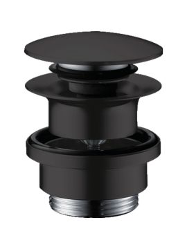 Hansgrohe Waste Set Brass Push-Open for Basin and Bidet Mixers Matt Black